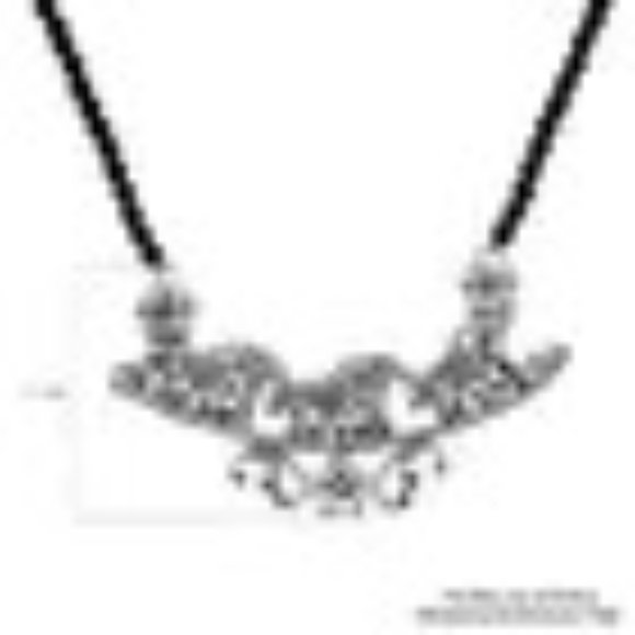 Sparkling Black Spinel Beaded 20" Sterling Silver Horse Necklace NWT - Picture 10 of 10